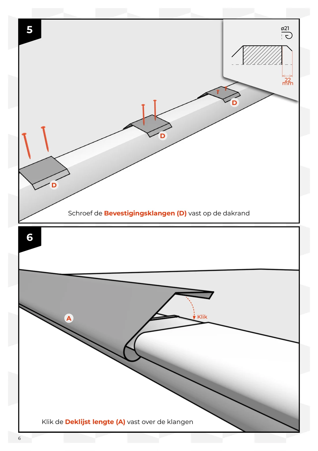 Pagina 6 van de montagehandleiding