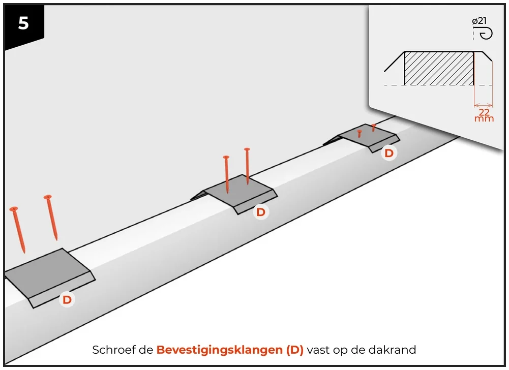 Dezelfde klangen als in het overzicht, nu gerenderd op ooghoogte van de monteur.